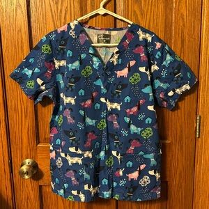 butter-soft scrub top